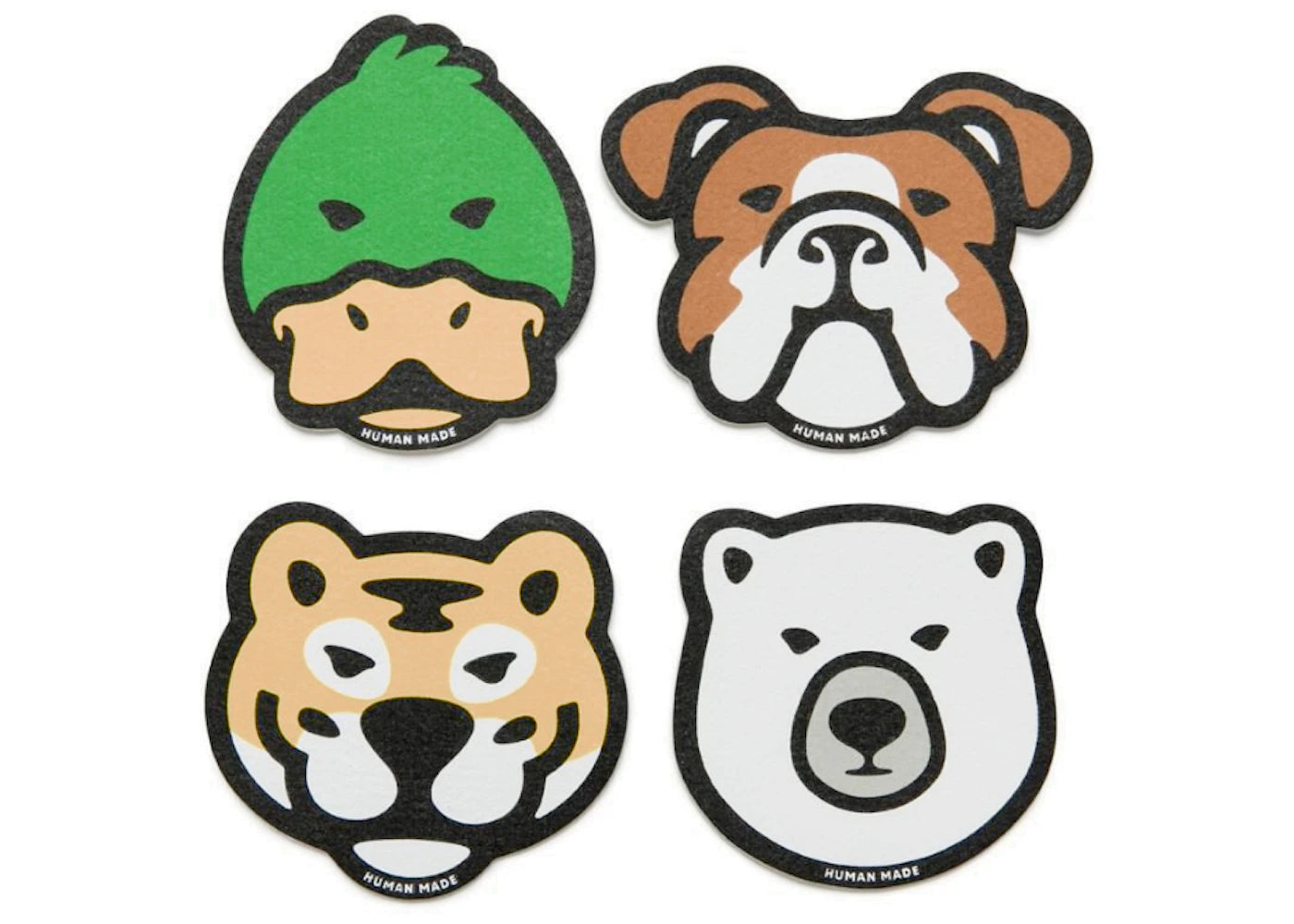 Human Made Felt Coaster (Set of 4) Multi