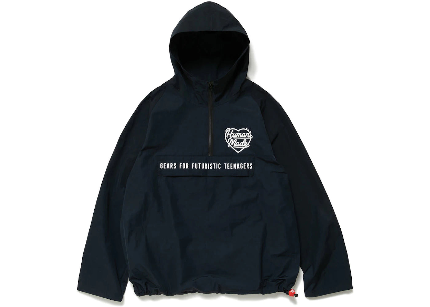 Human Made Half Zip Anorak Jacket Navy