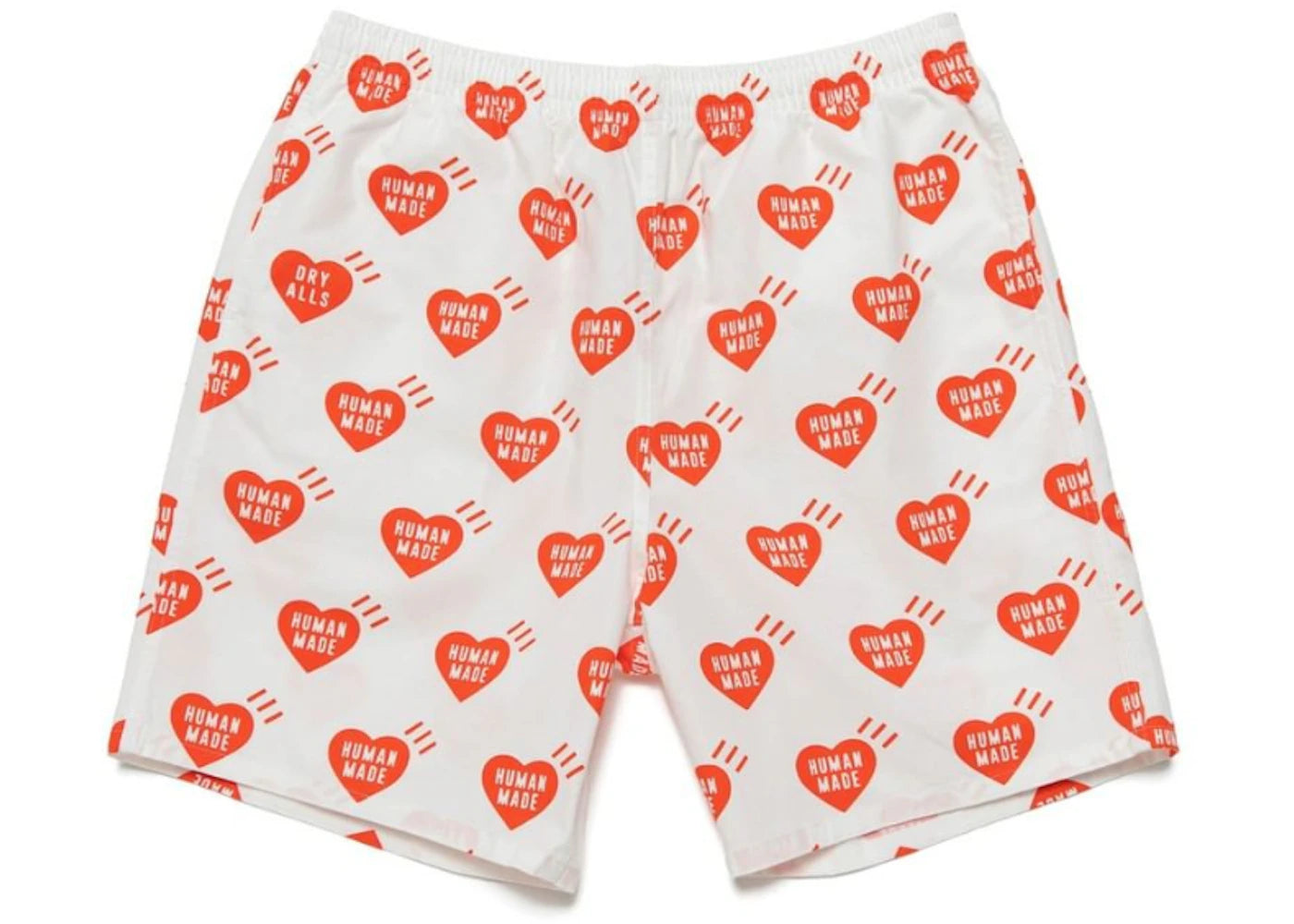 Human Made Heart Aloha Shorts White