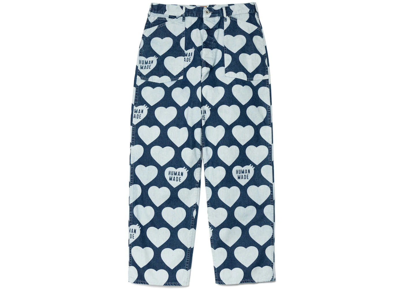 Human Made Heart Baggy Denim Pants Indigo