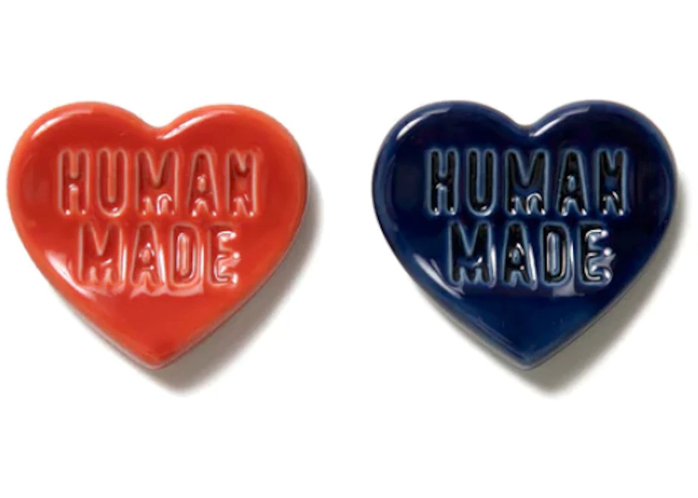 Human Made Heart Chopstick Rest (Set of 2) Red Blue