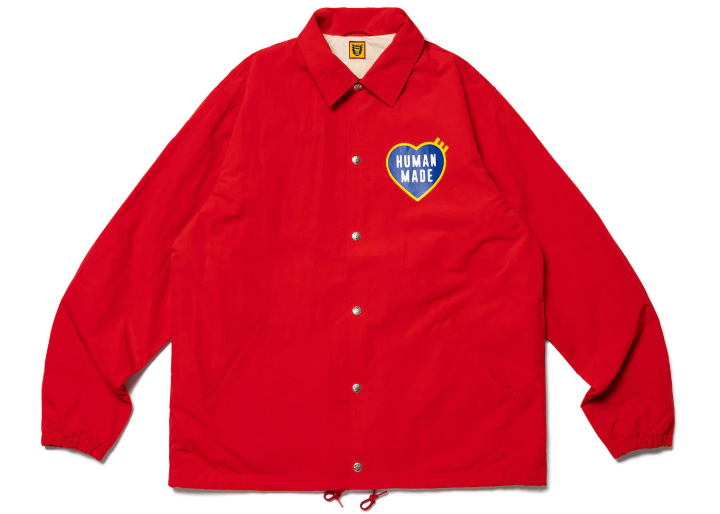 Human Made Heart Logo Coach Jacket Red