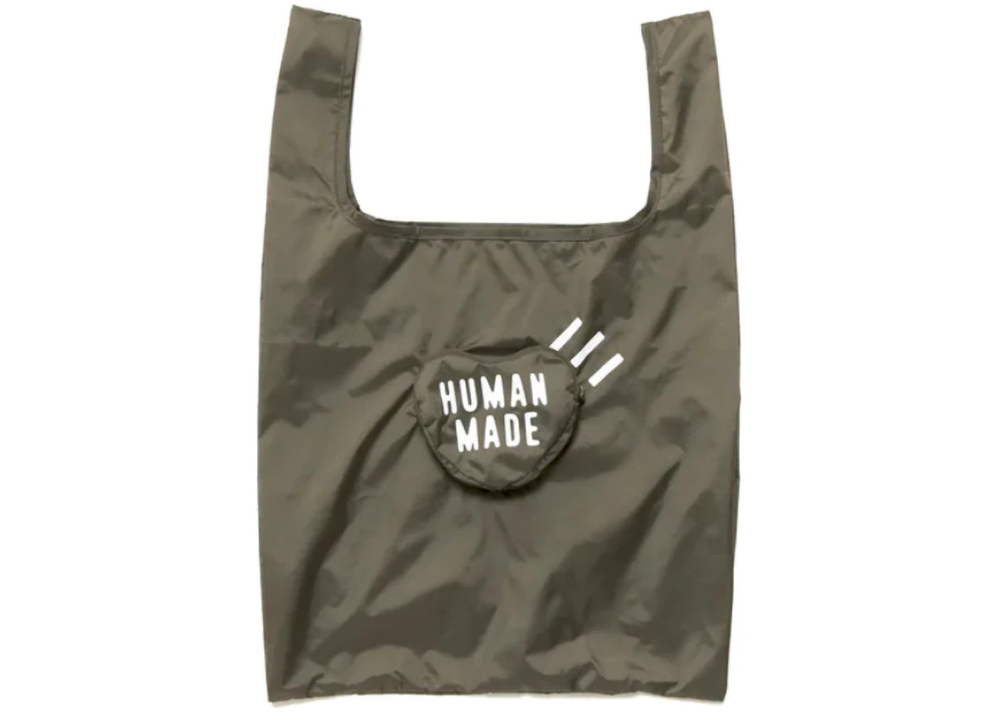 Human Made Heart Shopper Bag Olive Drab