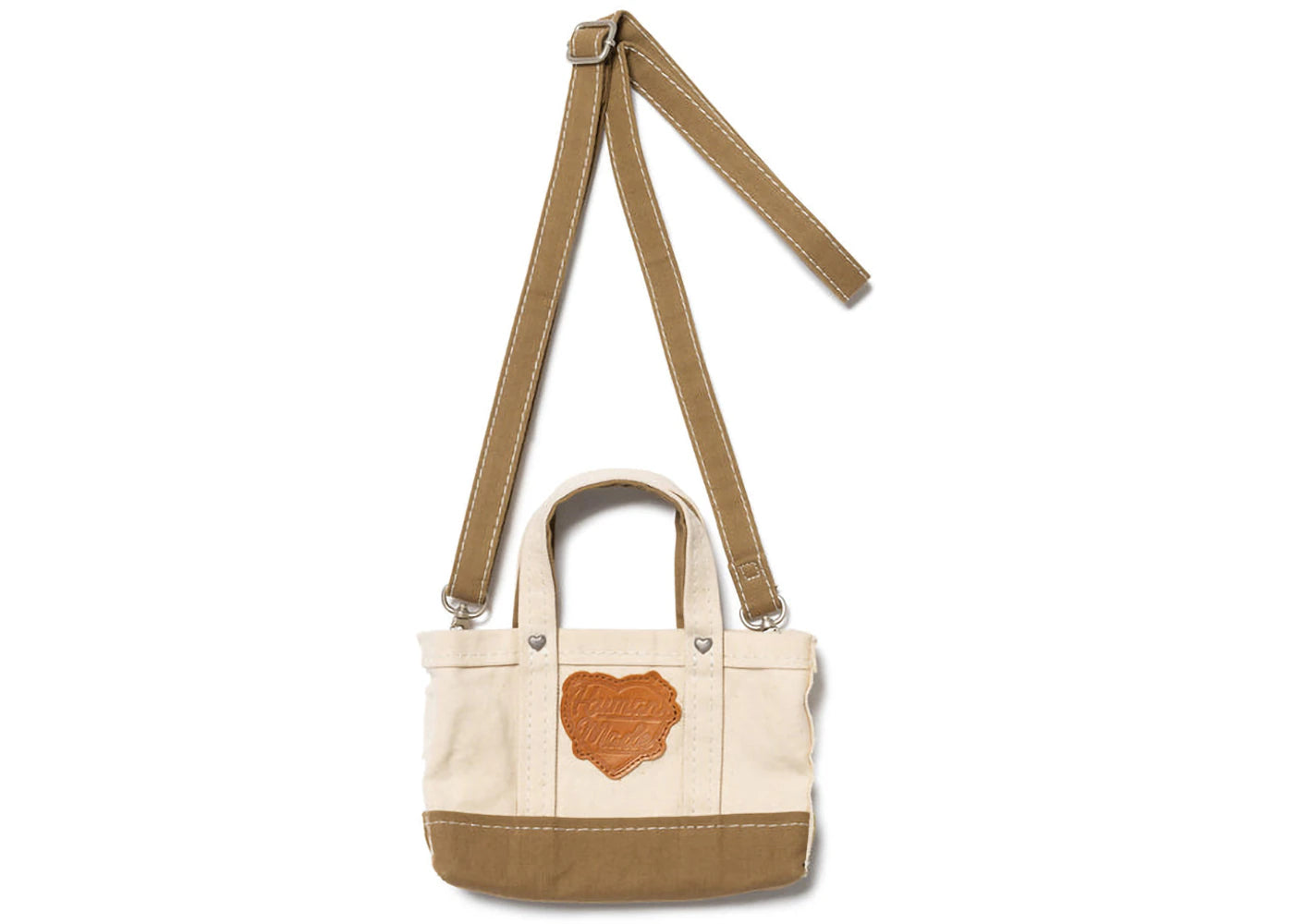 Human Made Heavy Canvas Mini Shoulder Tote Bag Beige