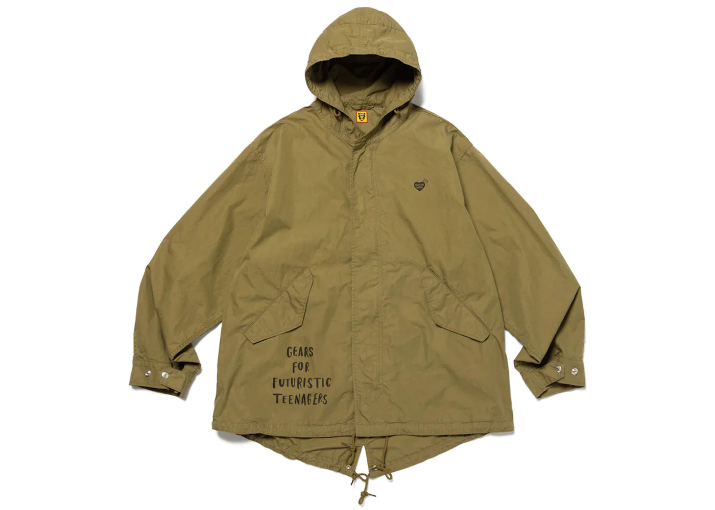 Human Made Hooded Coat Olivedrab