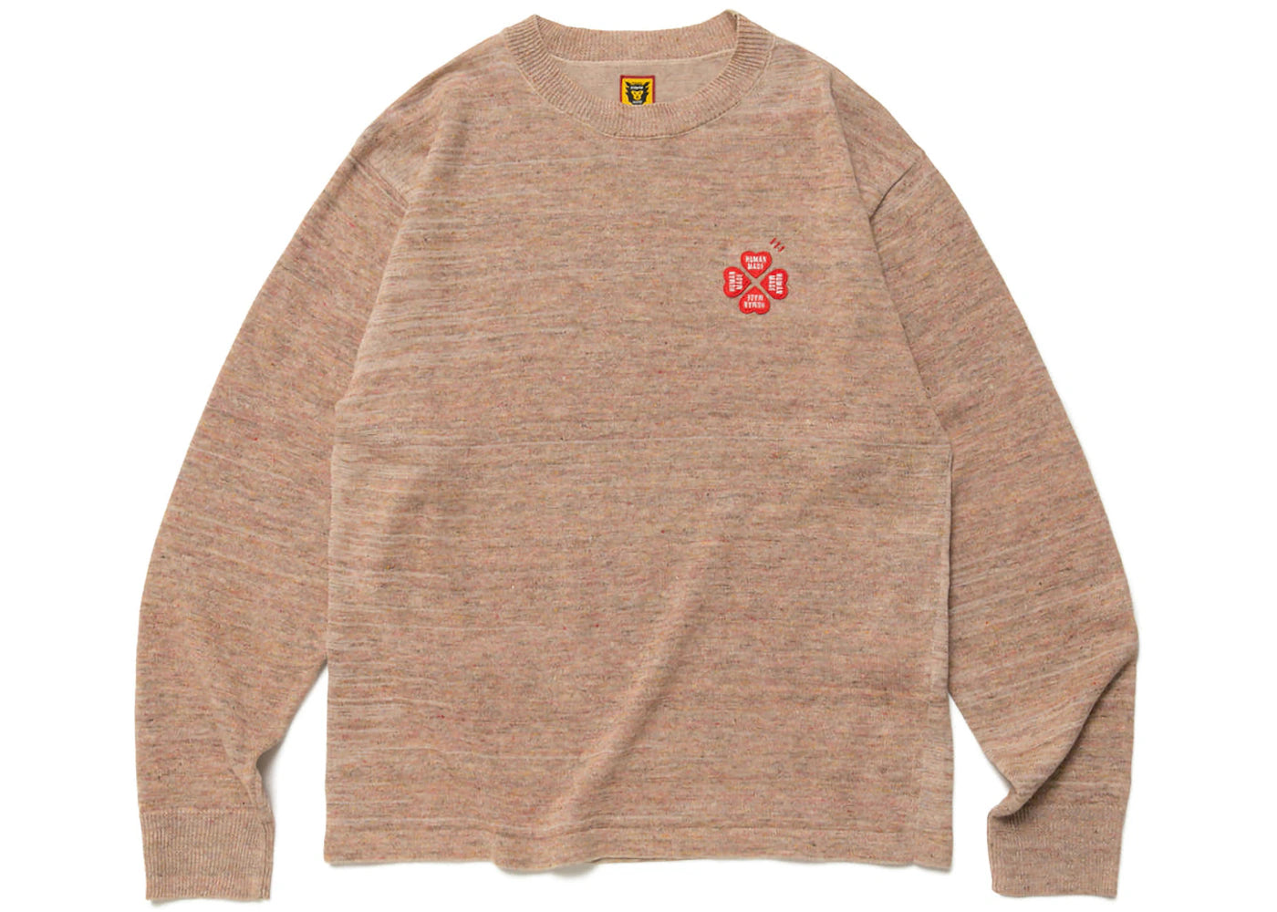 Human Made Linen Blend Knit Sweater Pink