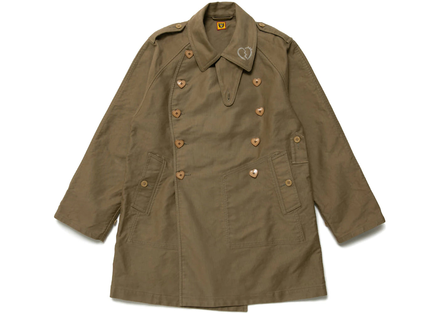 Human Made Military Motorcycle Coat Beige