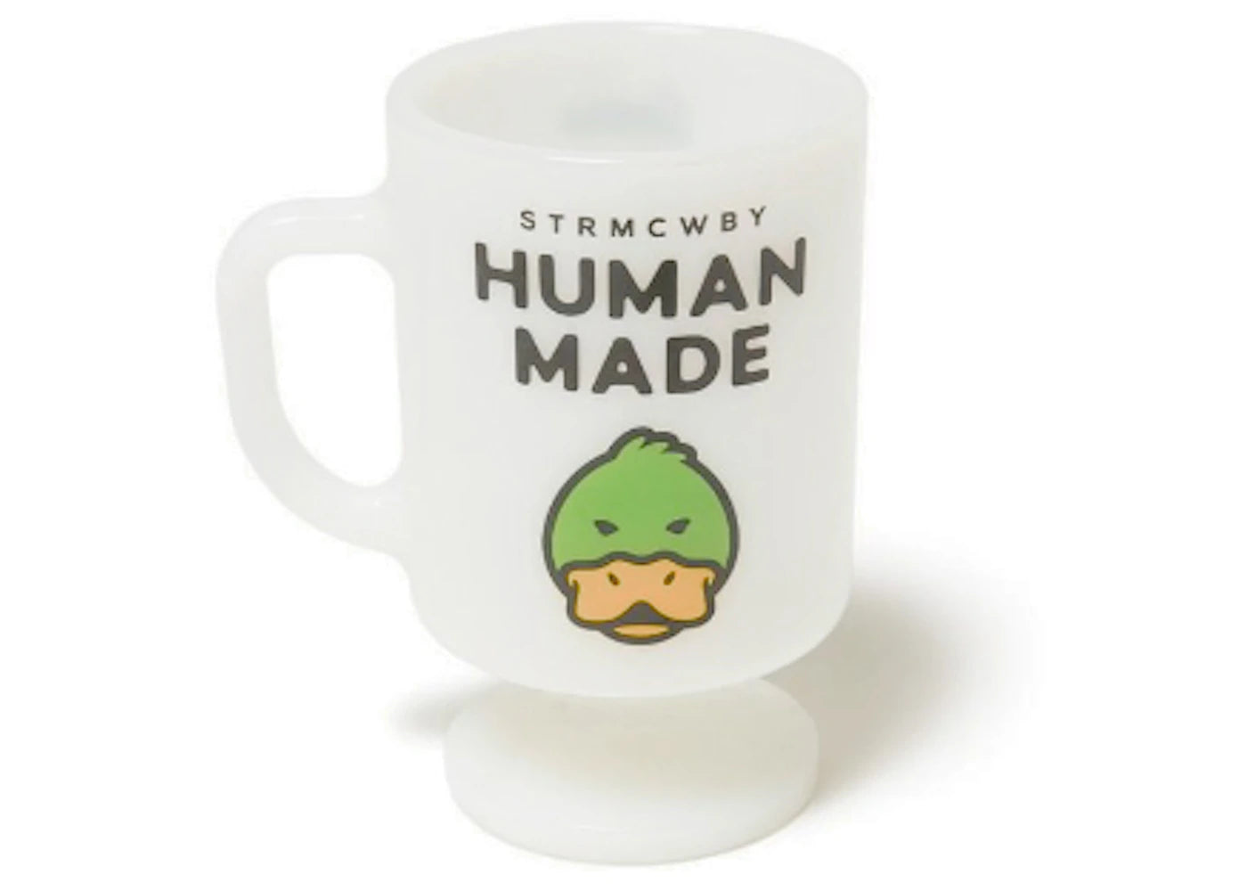 Human Made Milk Glass Pedestal Mug Duck