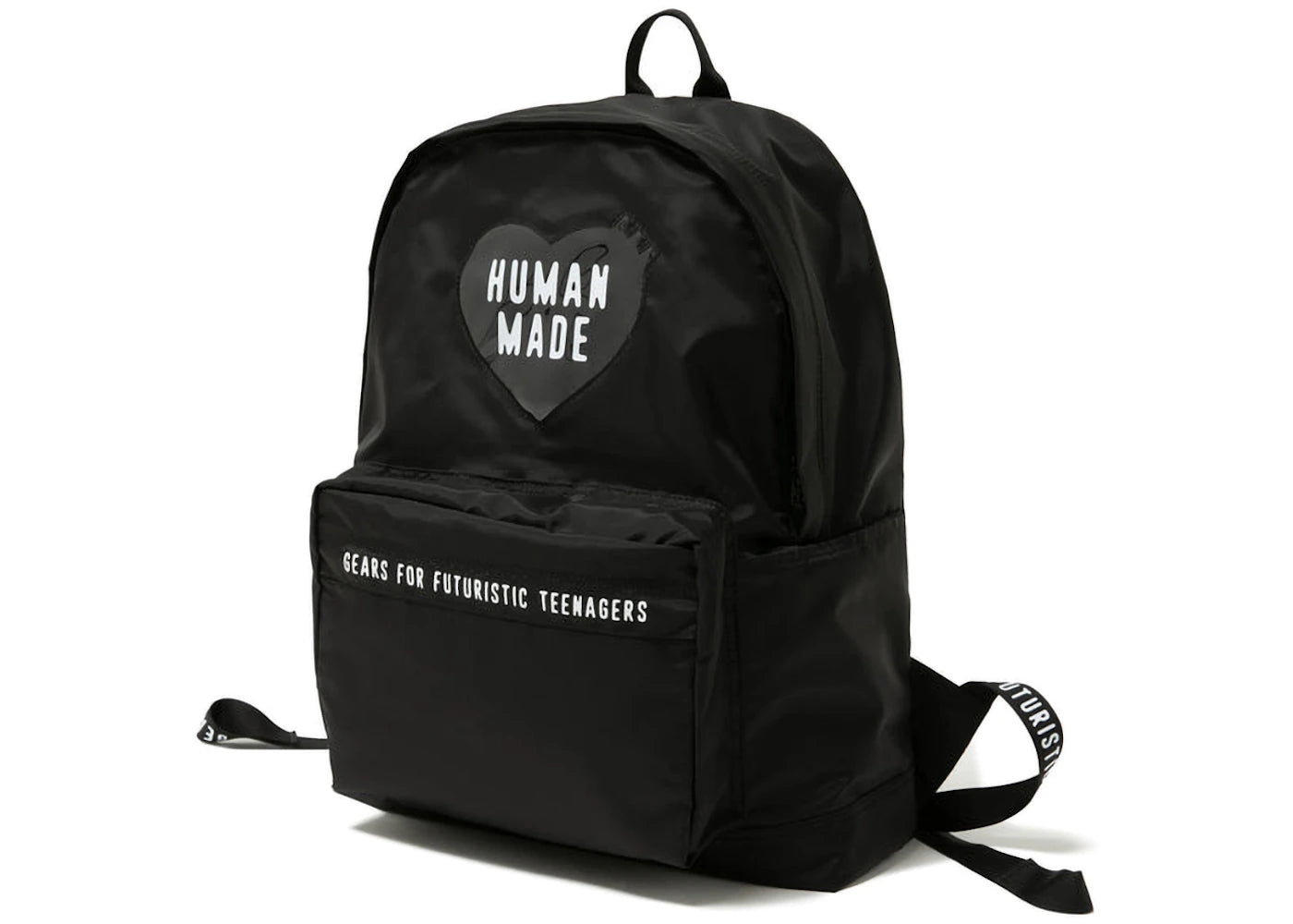 Human Made Nylon Heart Backpack Black – Side Kicks