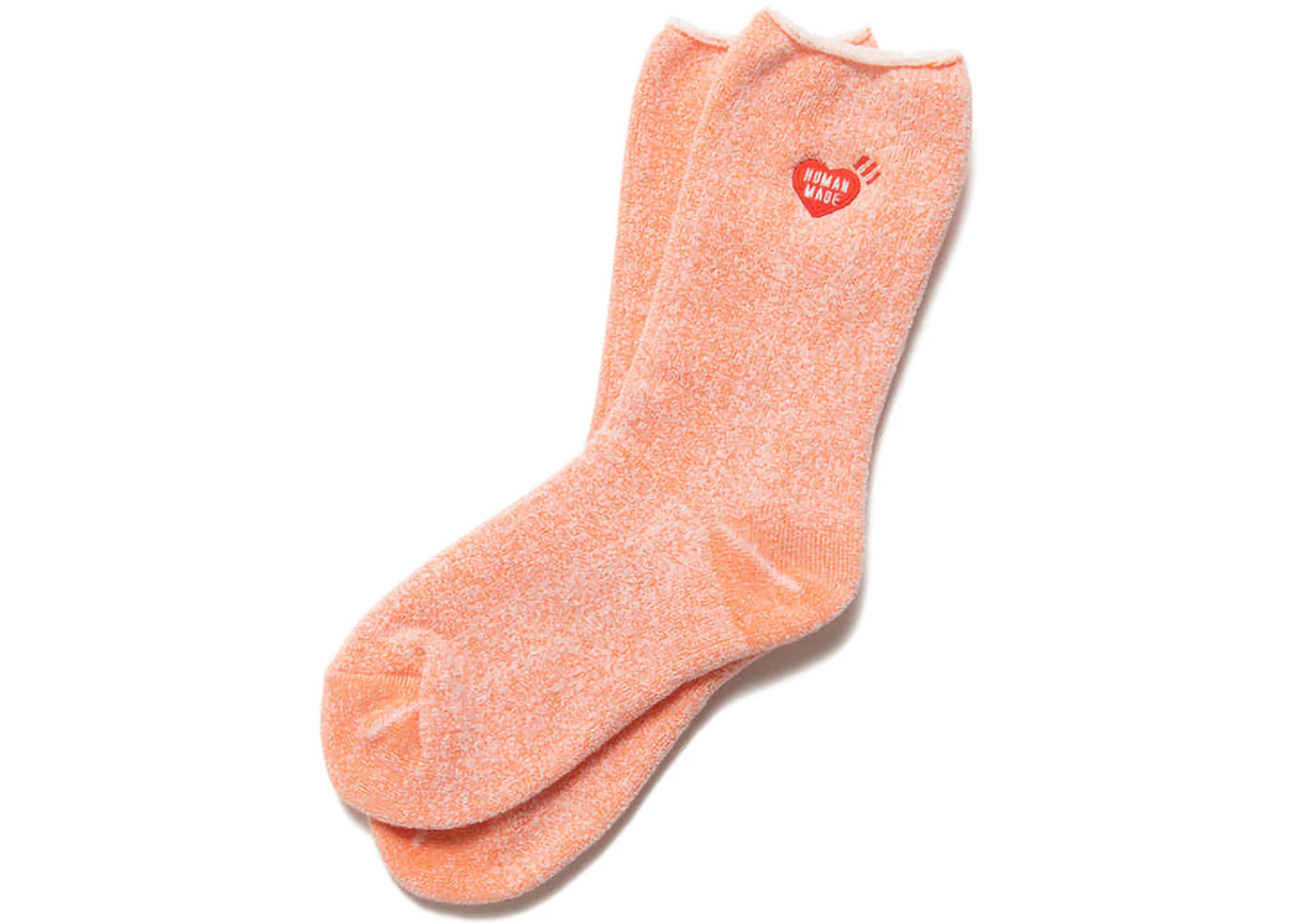 Human Made Plating Pile Socks Orange