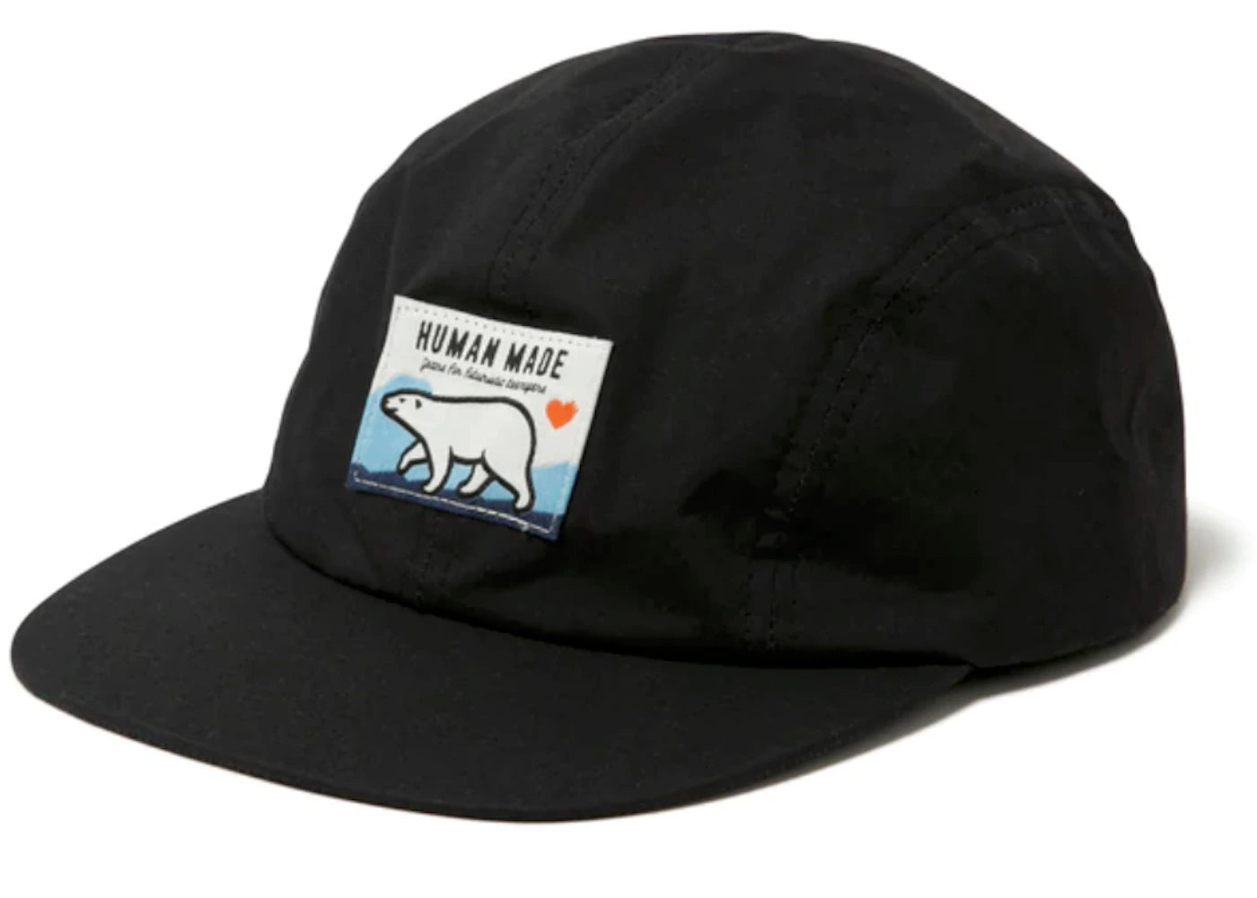 Human Made Polar Bear 4 Panel Sunshield Cap Black