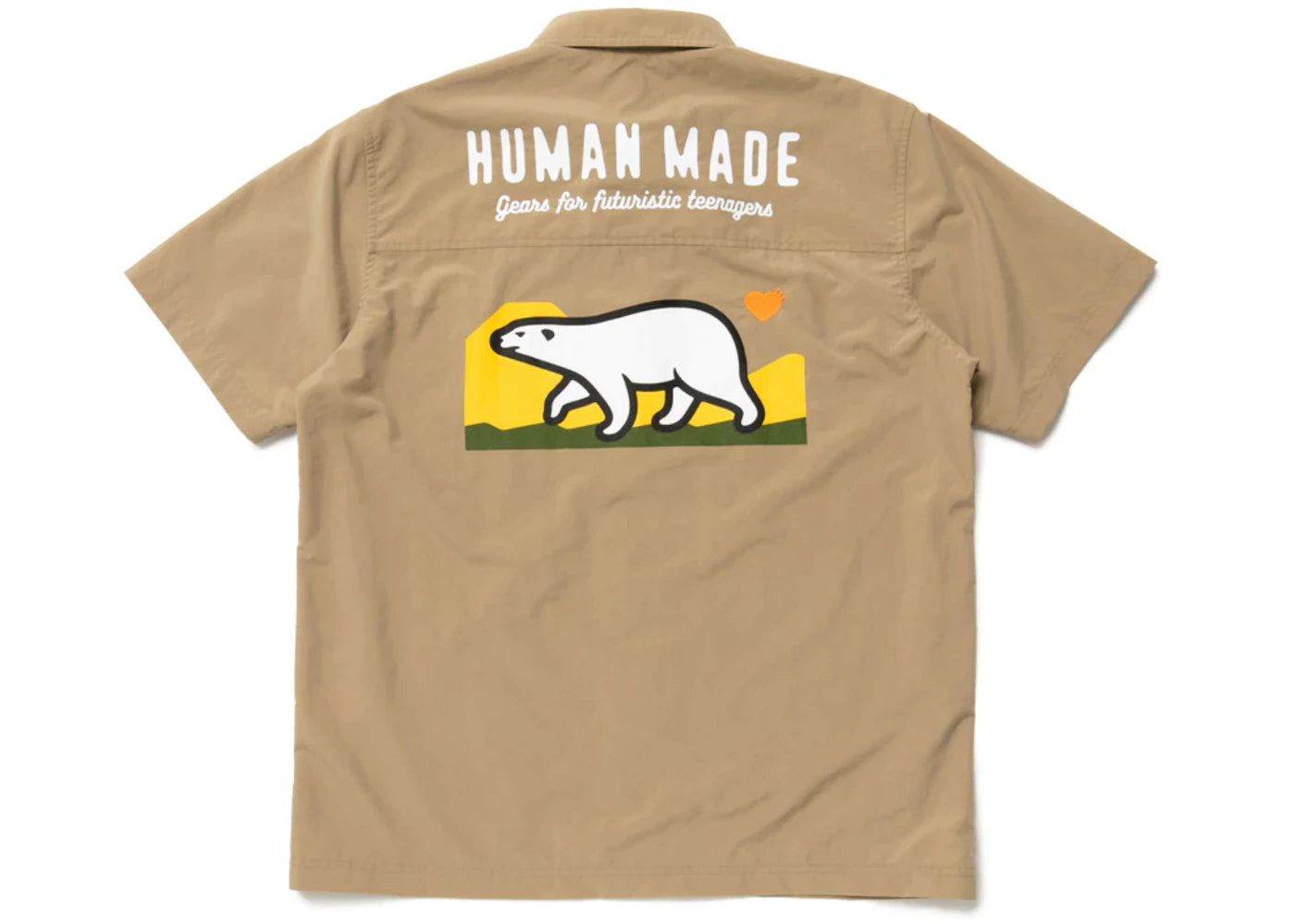 Human Made Polar Bear Camp Shirt Beige