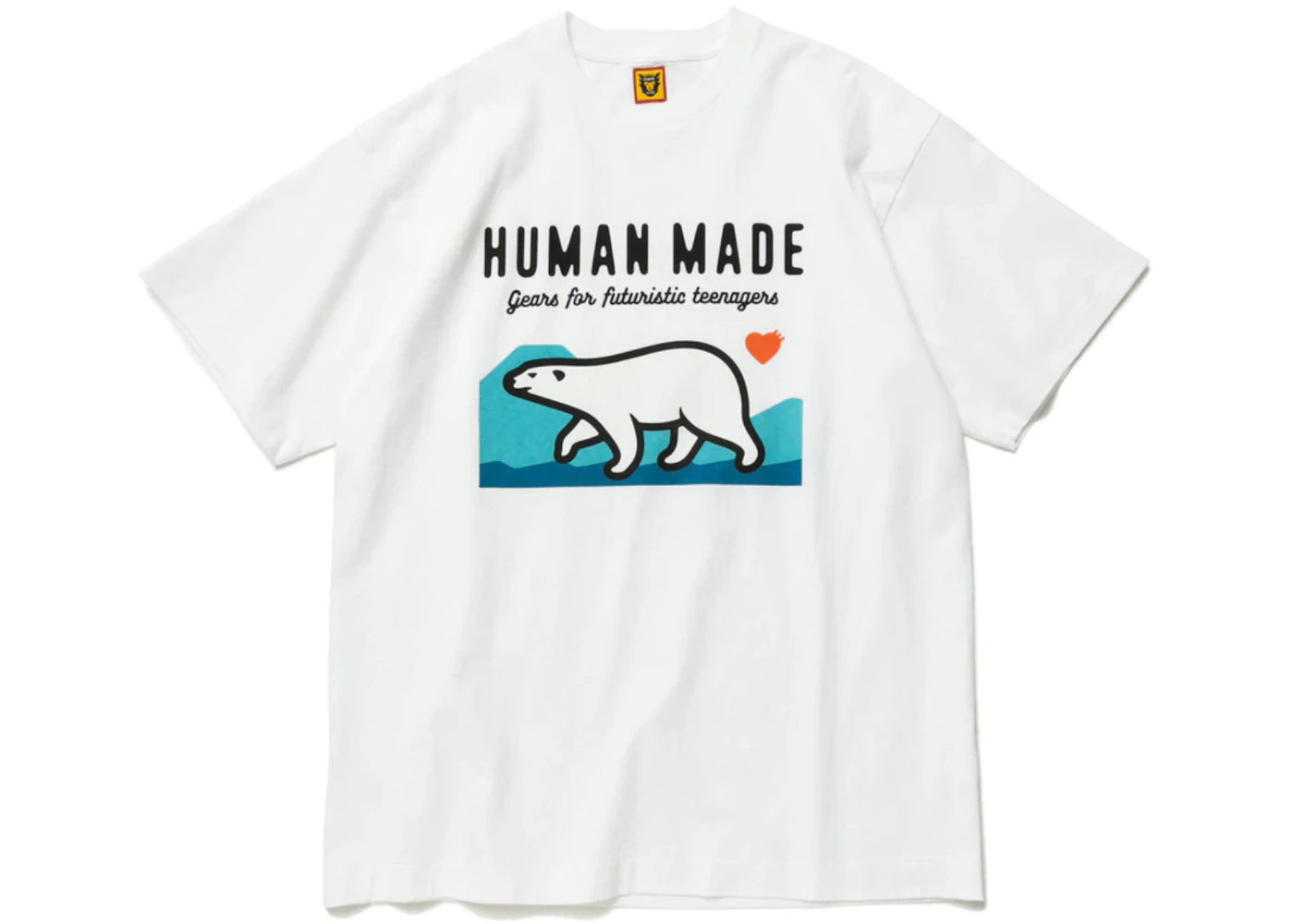 Human Made Polar Bear Graphic T-Shirt White