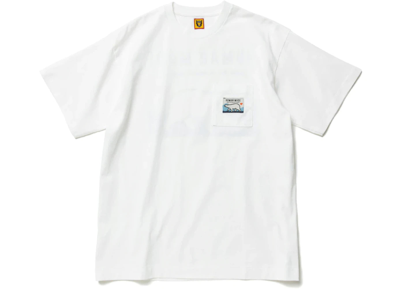 Human Made Polar Bear Pocket T-Shirt White