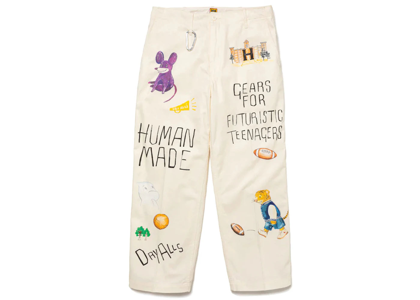 Human Made Printed Chino Pants White
