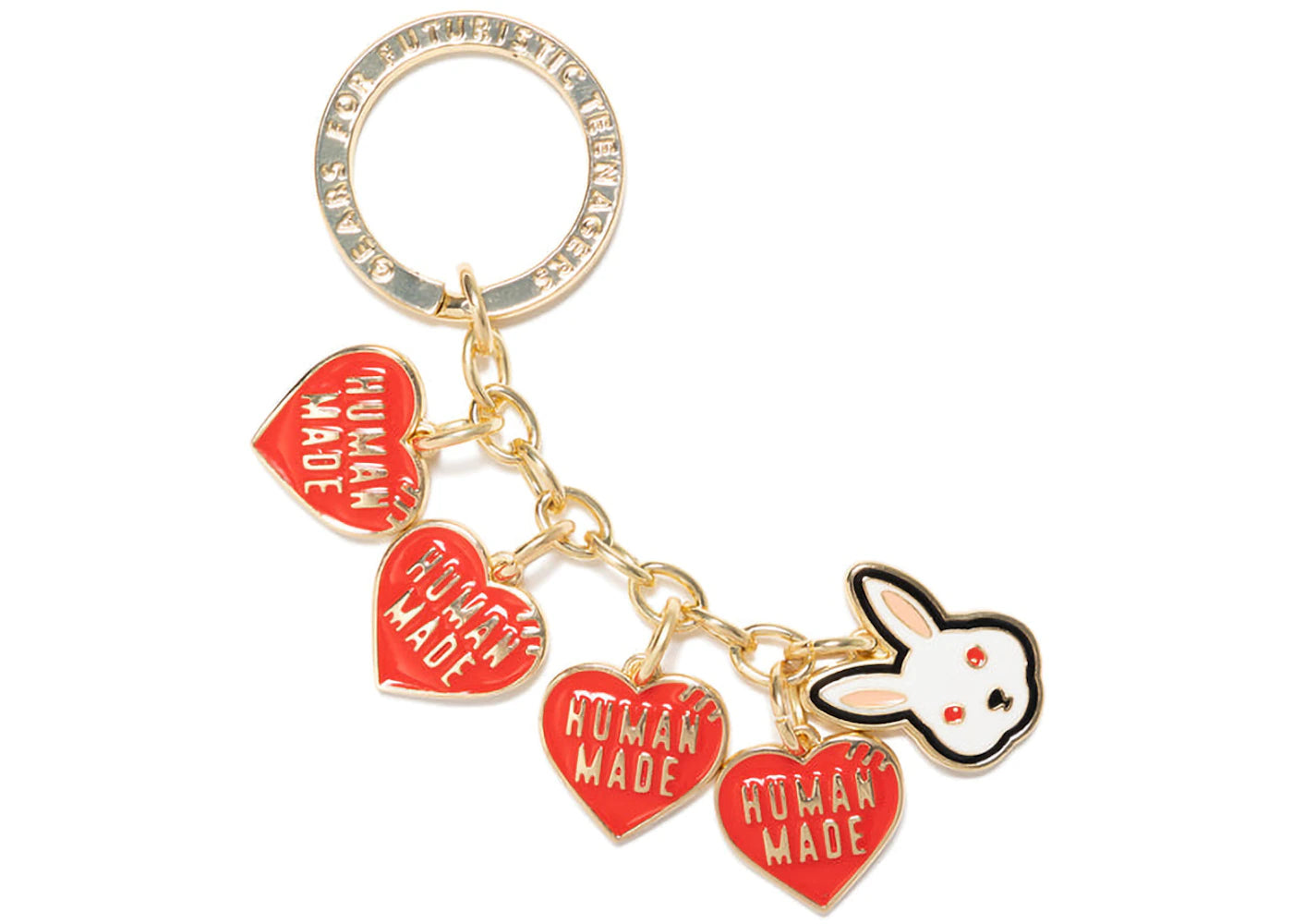 Human Made Rabbit Keycharm Gold
