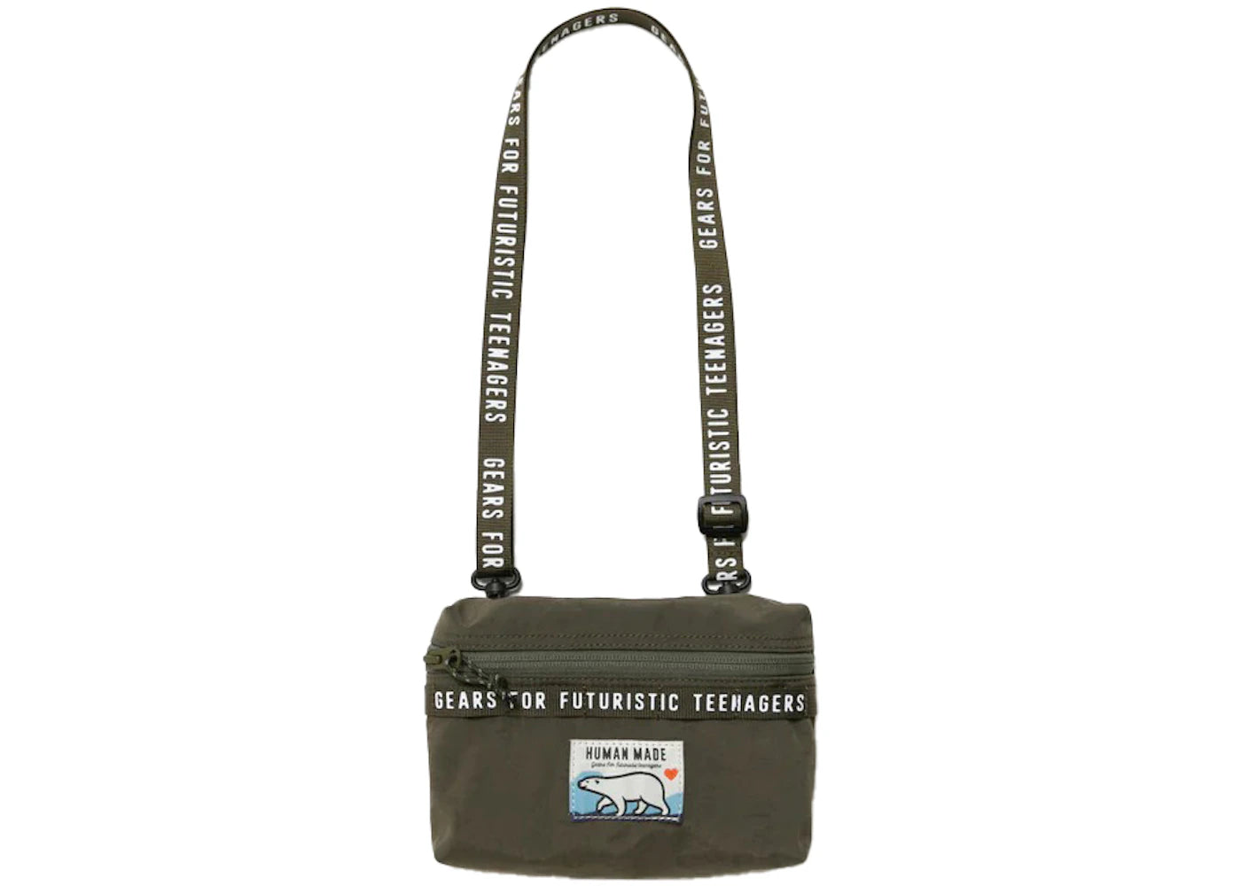 Human Made Sacoche Shoulder Bag Olivedrab