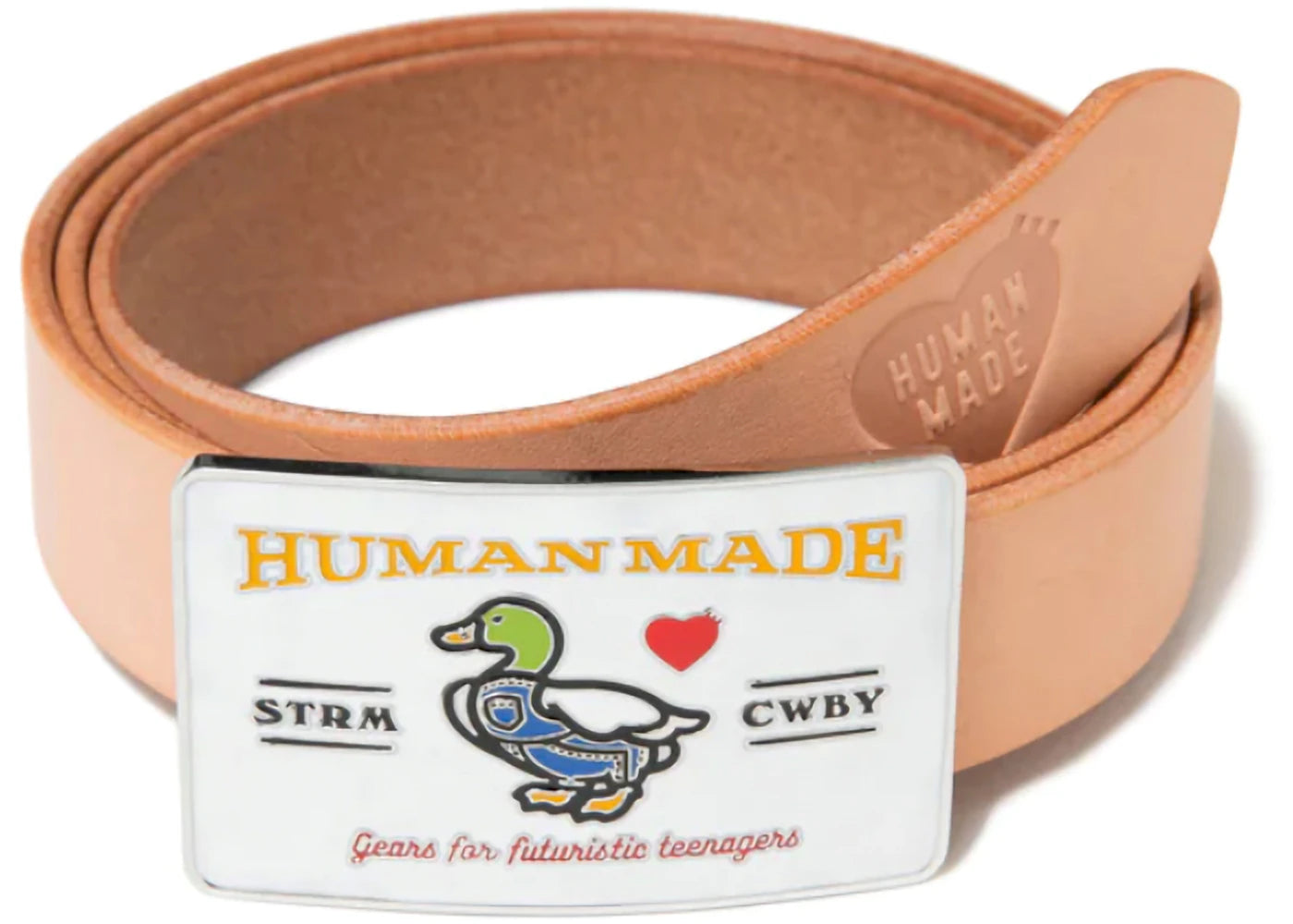 Human Made Souvenir Lether Belt Brown