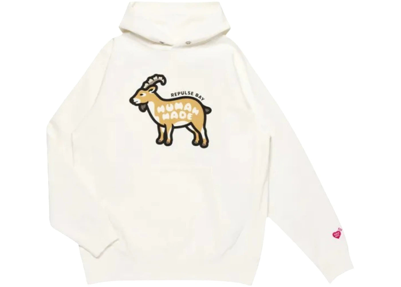 Human Made Stores Exclusive Animal Repulse Bay Hoodie White