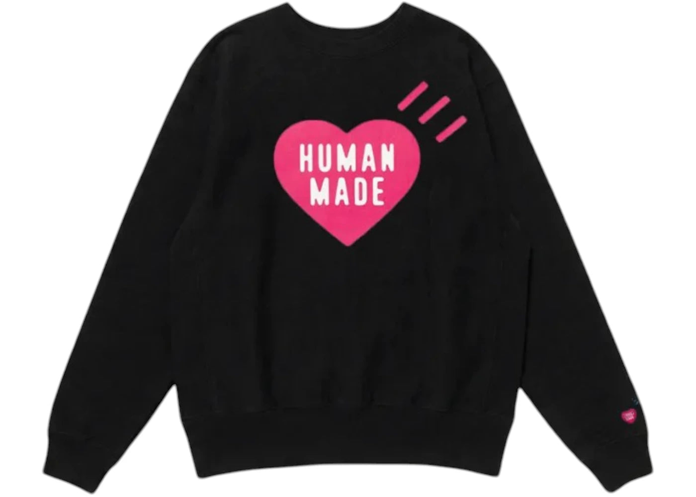 Human Made Stores Exclusive Heart Repulse Bay Sweatshirt Black