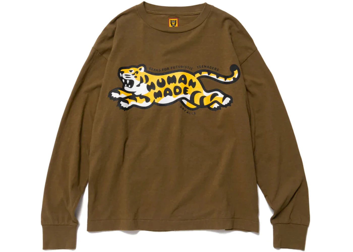 Human Made Tiger L/S T-Shirt Olive Drab