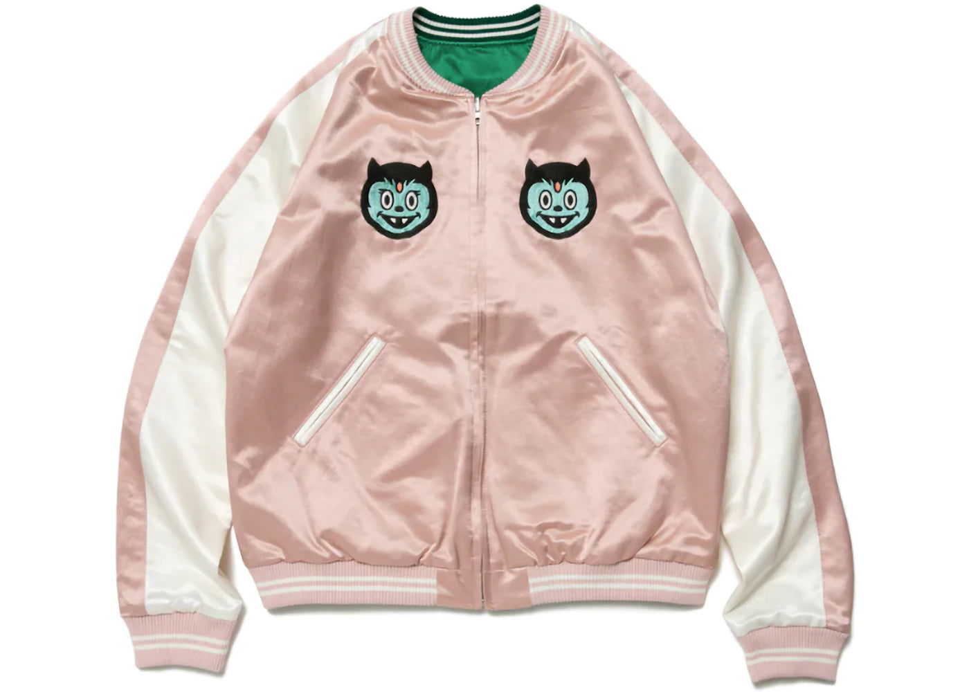 Human Made Uzi Made Yokosuka Reversible Jacket Pink Green