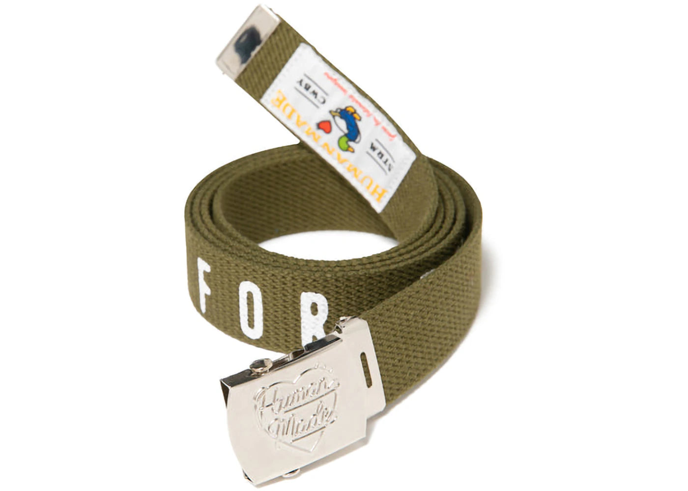 Human Made Web Belt Olive Drab