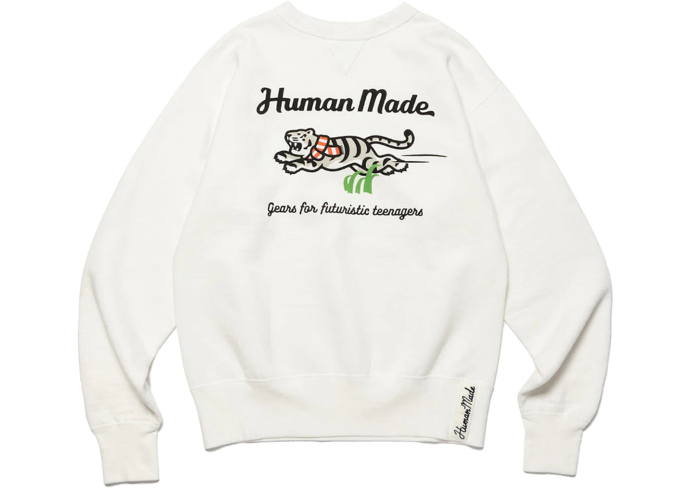 Human Made White Tiger Tsuriami Sweatshirt White