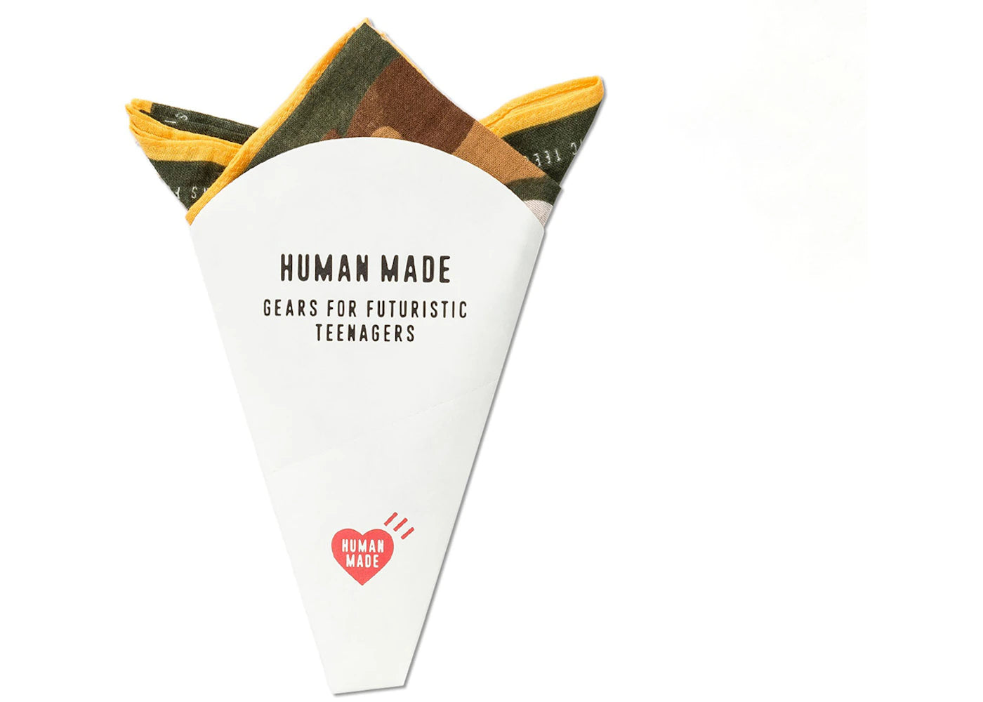 Human Made x HBX Lion Bandana Dark Green
