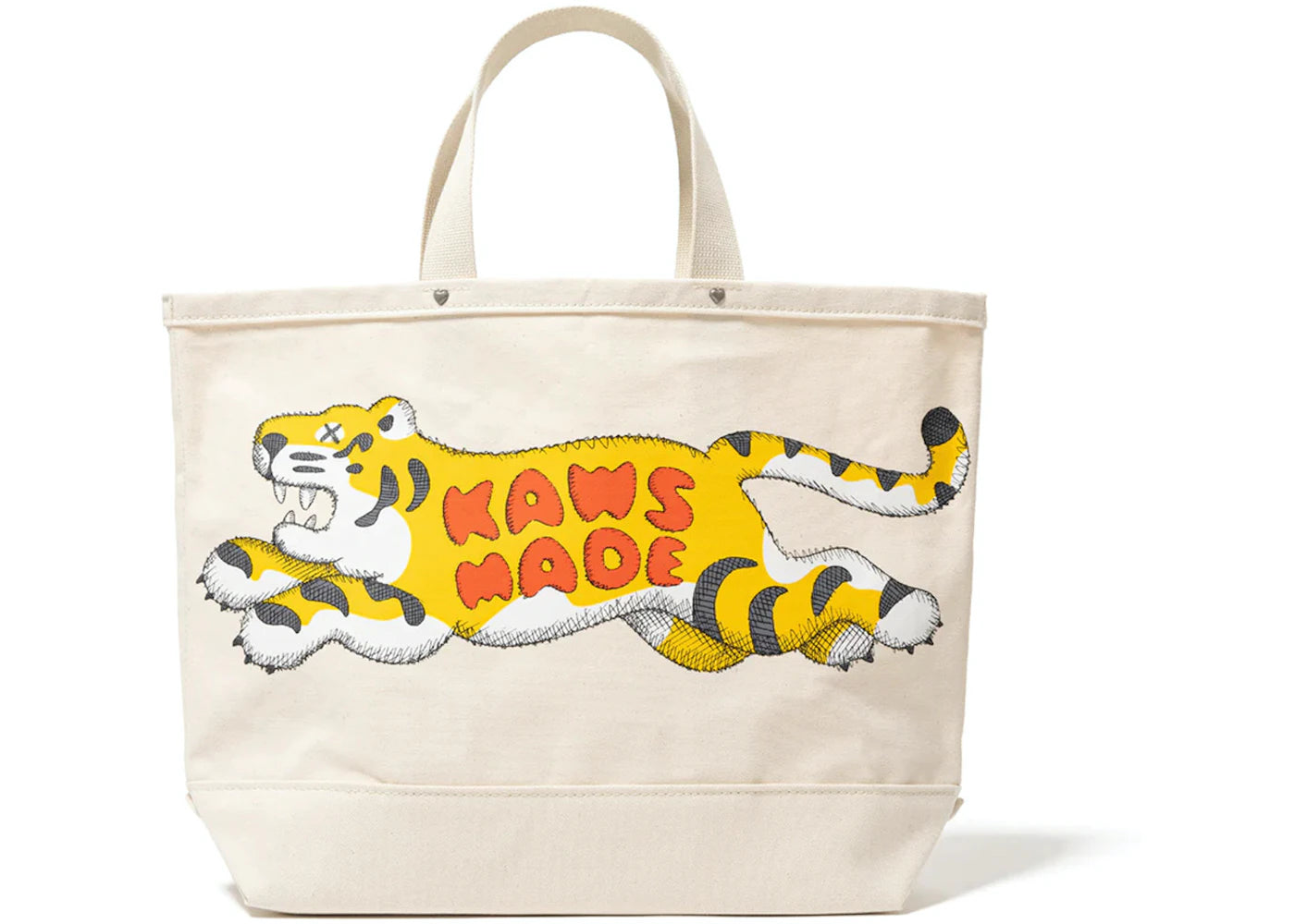 Human Made x KAWS Large I Tote Bag White