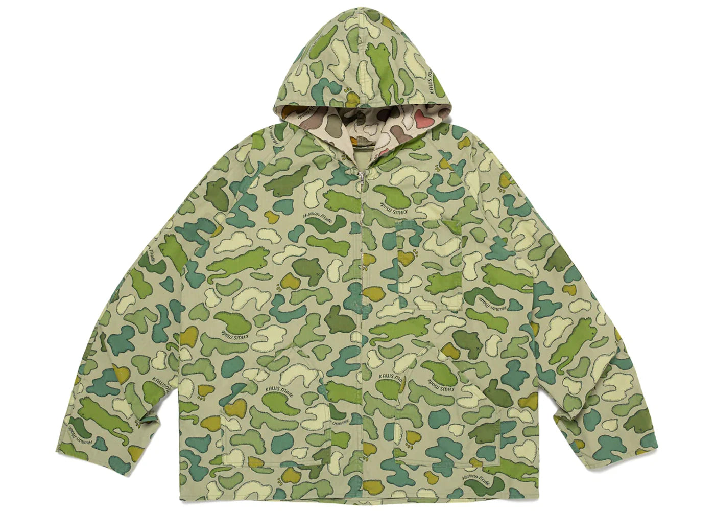 Human Made x KAWS Made Camo Jacket Olivedrab