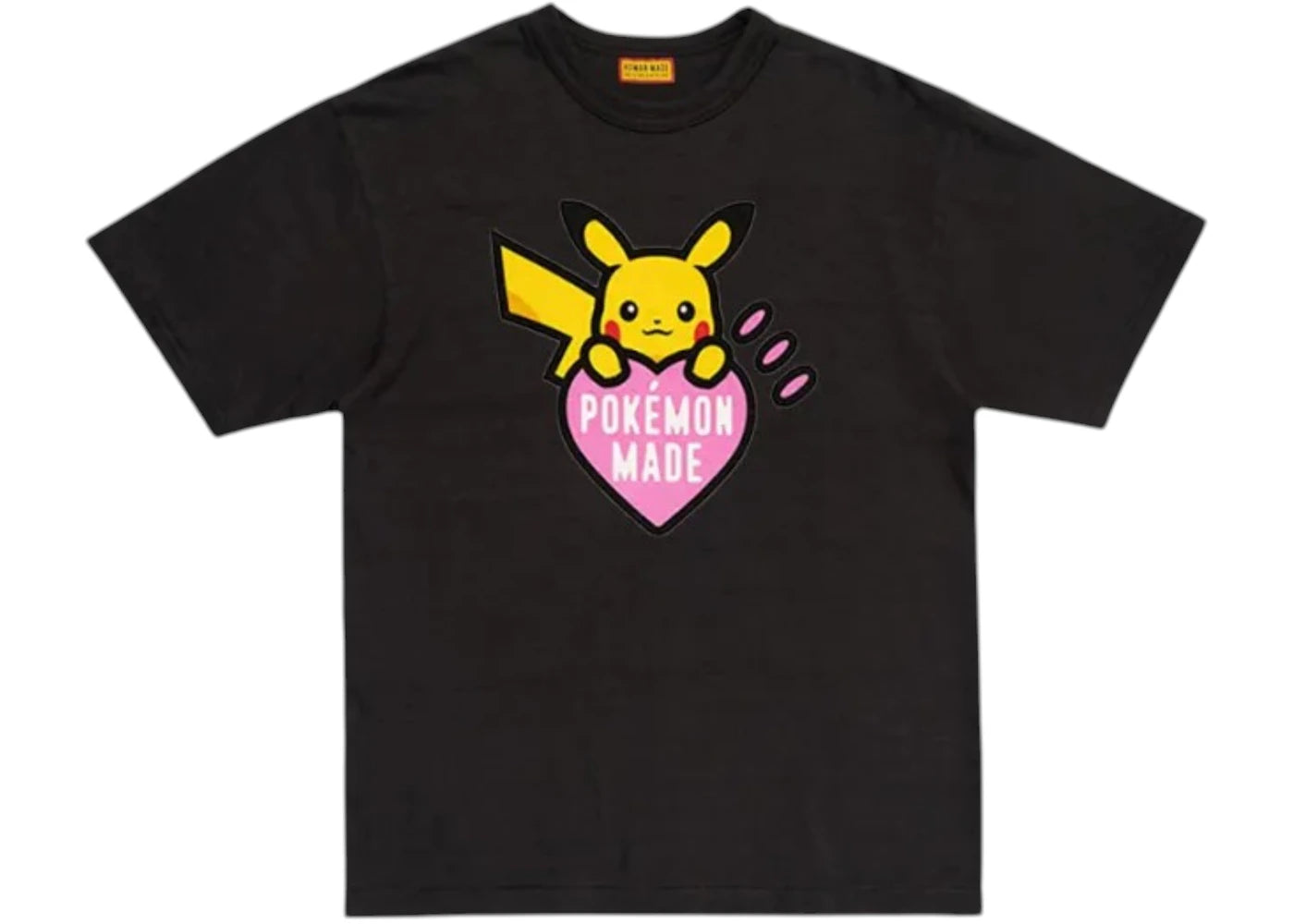 Human Made x Pokemon Graphic Pikachu Harajuku T-shirt Black