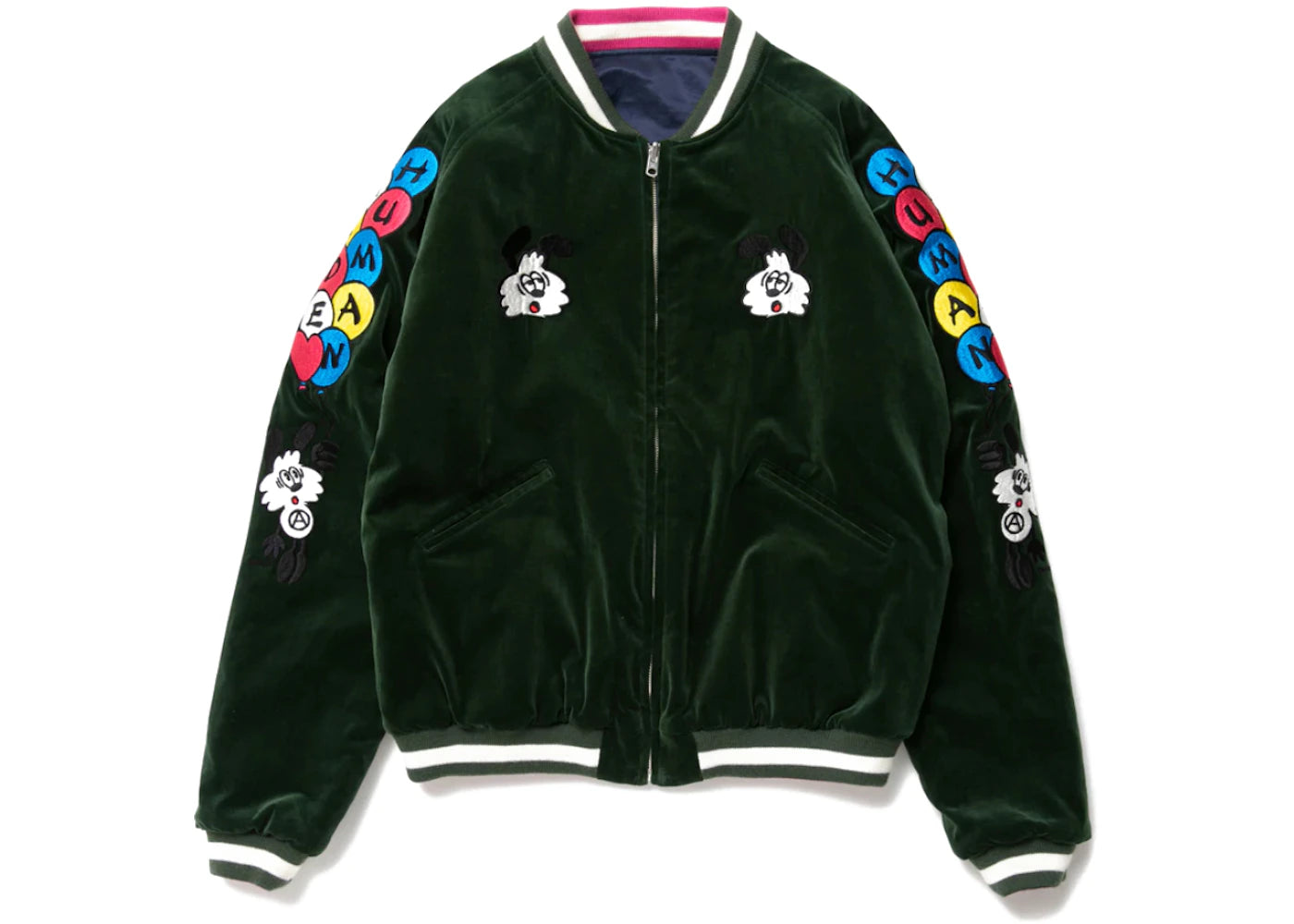 Human Made x Verdy Vick Yokosuka Reversible Jacket Green