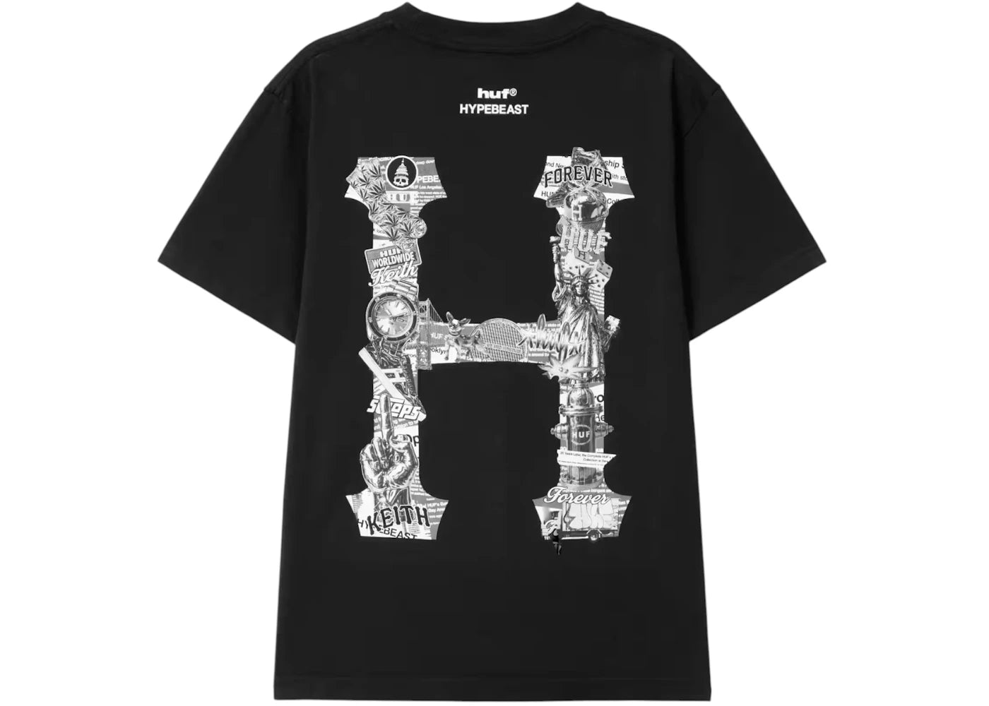 Hypebeast x Huf 20th Anniversary T-shirt Black