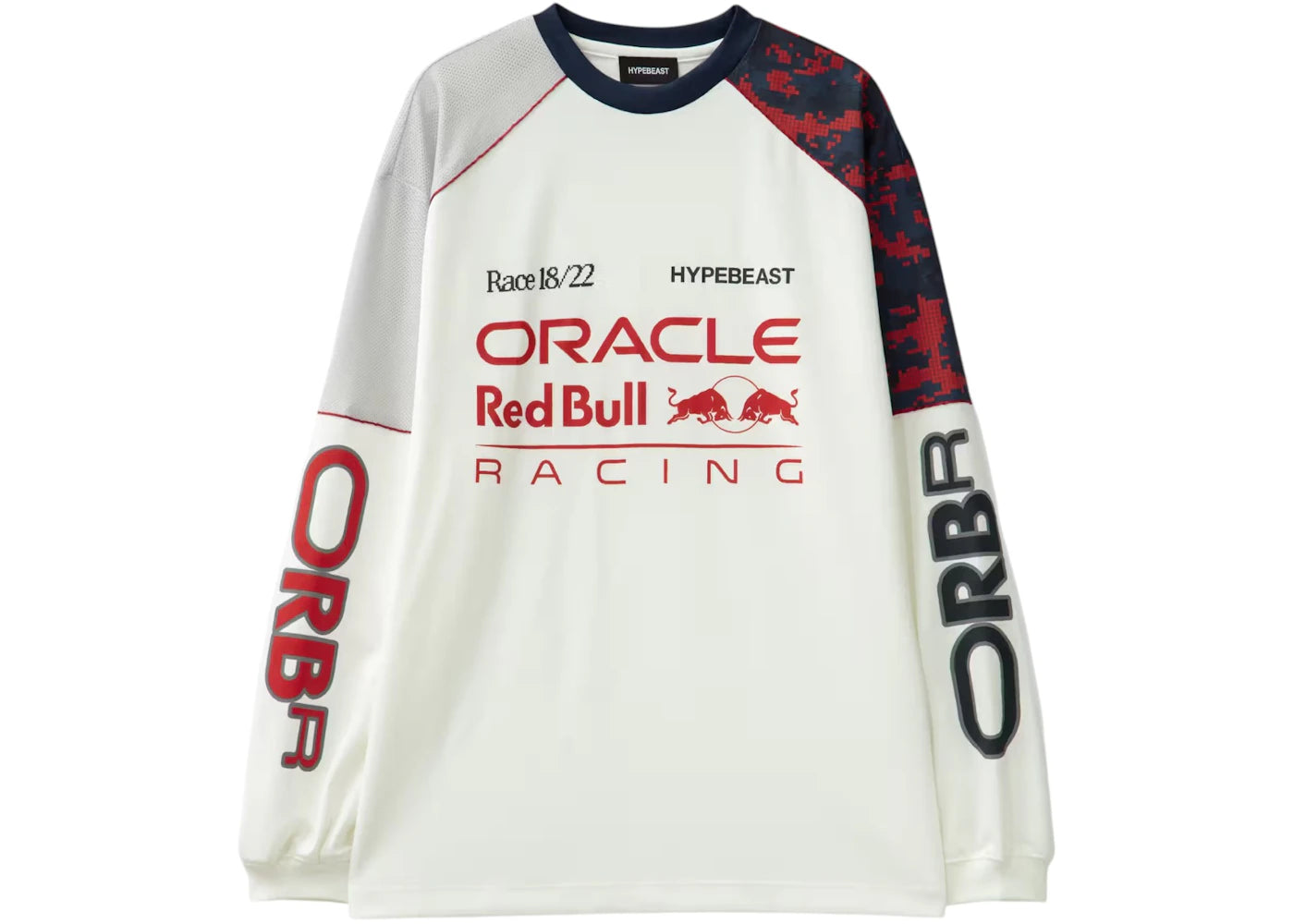 Hypebeast x Red Bull Long Sleeves Jersey White
