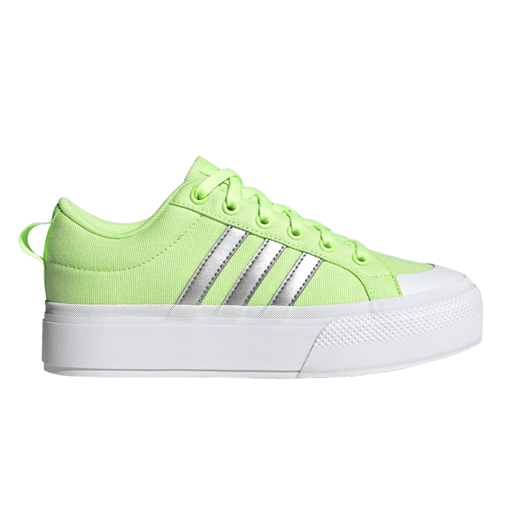 adidas Bravada 2.0 Platform Green Spark Silver Metallic Cloud White (Women's)