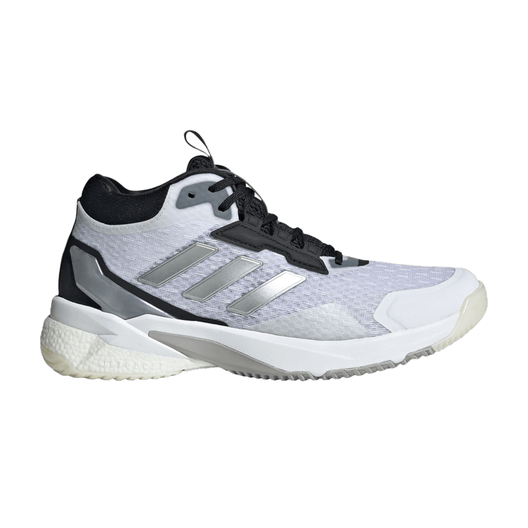 adidas Crazyflight 5 Mid Indoor Cloud White Silver Metallic Core Black (Women's)