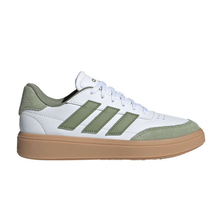 adidas Courtblock Cloud White Tent Green Gum (GS)