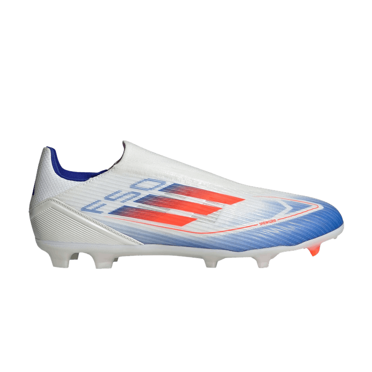 adidas F50 League Laceless Firm/Multi-Ground Cloud White Solar Red Lucid Blue