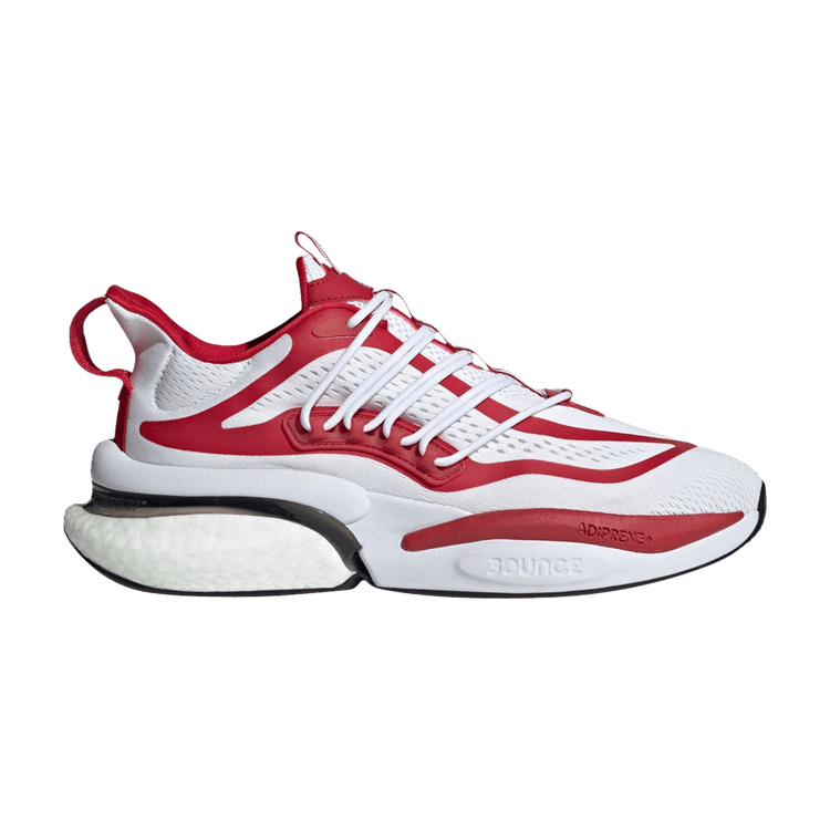 adidas Rutgers Alphaboost V1 Cloud White Team Power Red Core Black