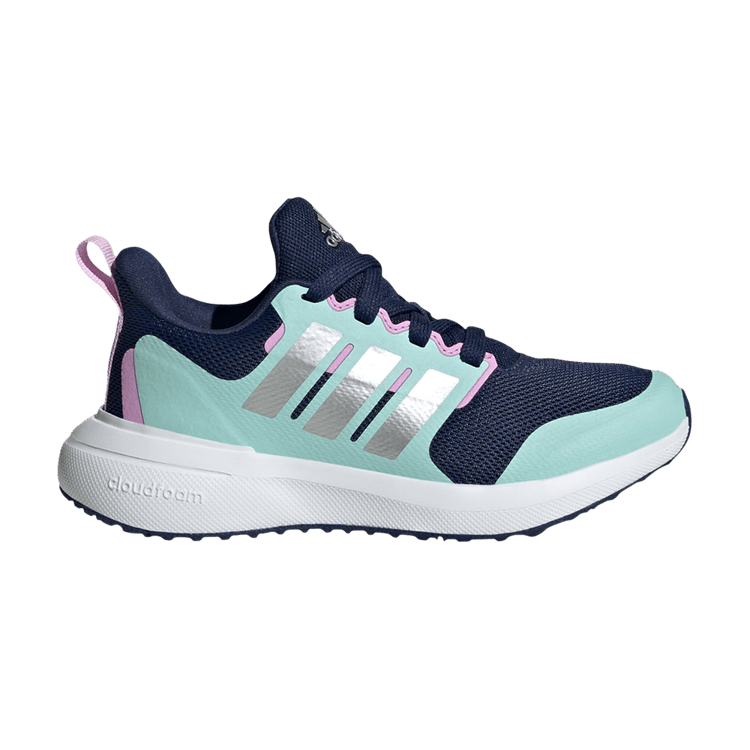 adidas Fortarun 2.0 Cloudfoam Dark Blue Silver Metallic Semi Flash Aqua (GS)