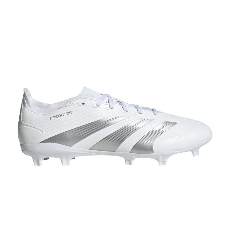 adidas Predator 24 League Low FG Cloud White Silver Metallic Grey