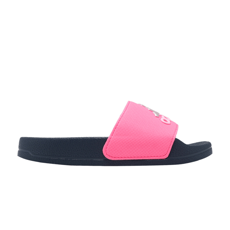 adidas Adilette Shower Slides Lucid Pink Silver Metallic Preloved Ink (GS)