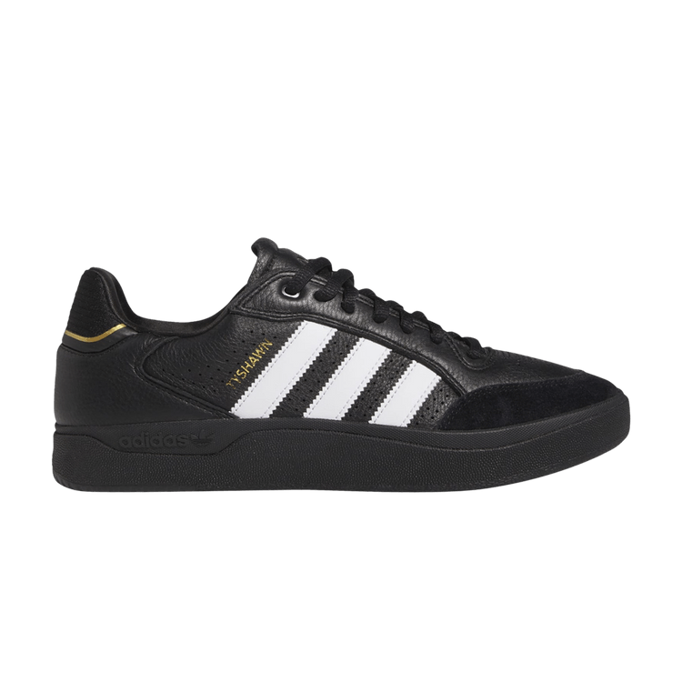 adidas Tyshawn Low Core Black Cloud White Gold Metallic