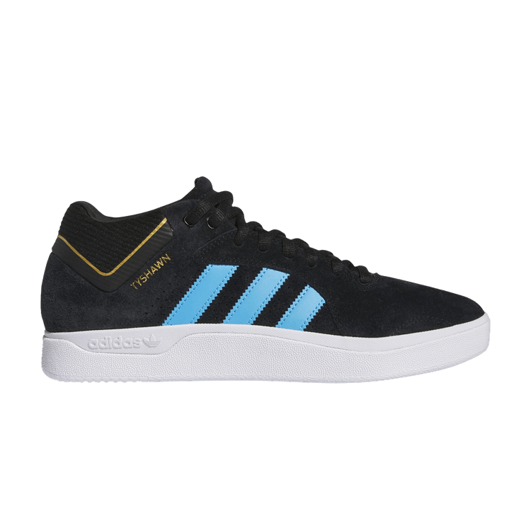 adidas Tyshawn Core Black Light Grey Heather Blue Burst
