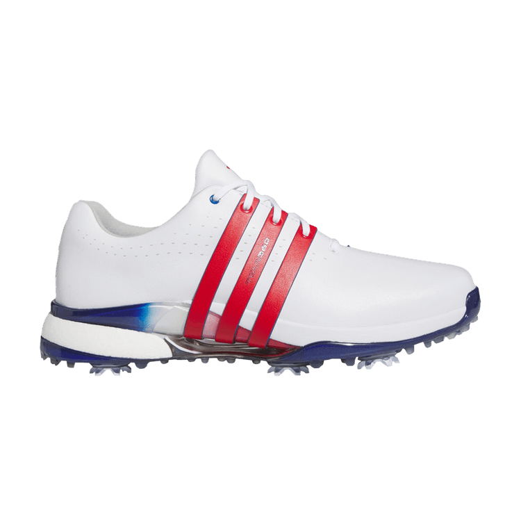 adidas Tour360 24 Golf Cloud White Better Scarlet Royal Blue