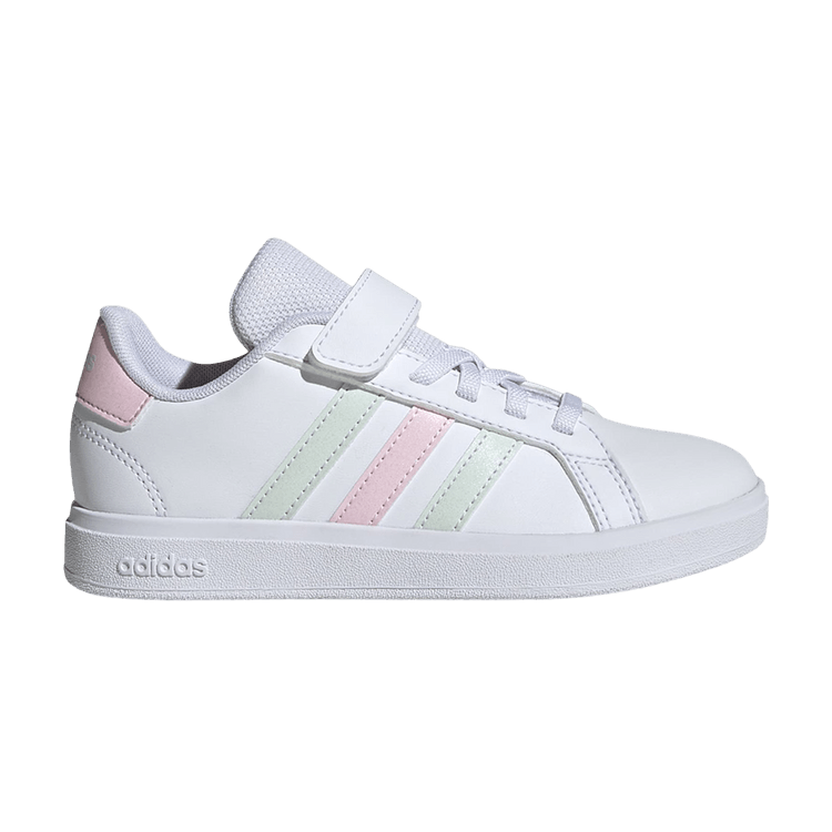 adidas Grand Court 2.0 Cloud White Crystal Jade Clear Pink (PS)