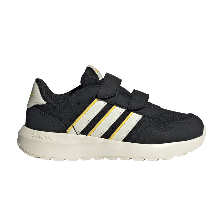 60s Core adidas Run 60s Core Black Off White Utility Yellow (PS) – Side Kicks