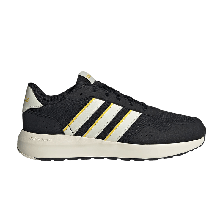 adidas Run 60s Core Black Off White Utility Yellow (GS)