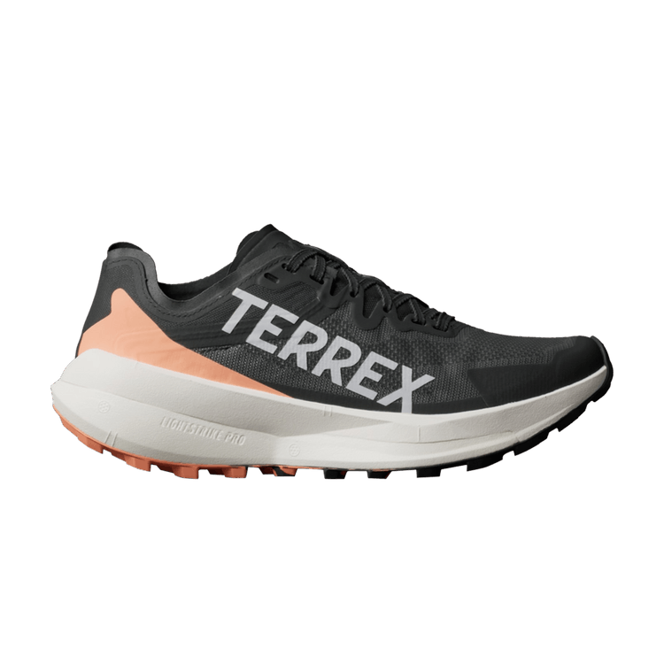 adidas Terrex Agravic Speed Trail Core Black Grey Amber Tint (Women's)